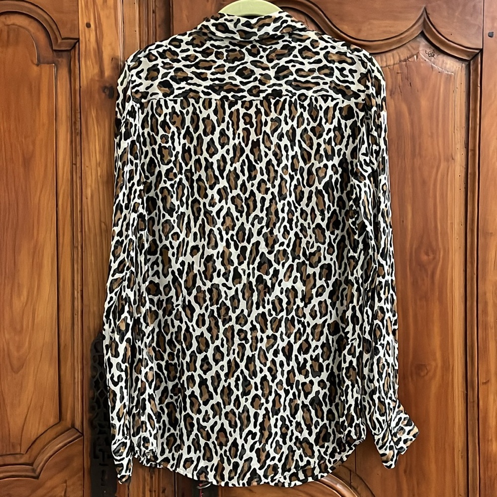 Equipment Silk Blouse Leopard Print - image 5